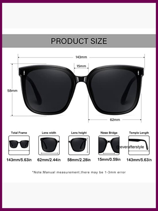 Oversized Retro Square Cat Eye Sunglasses Women UV400 TR90 Frame Geometric Cat Eye Sunglasses for Women – White TR90 Frame  main image 3